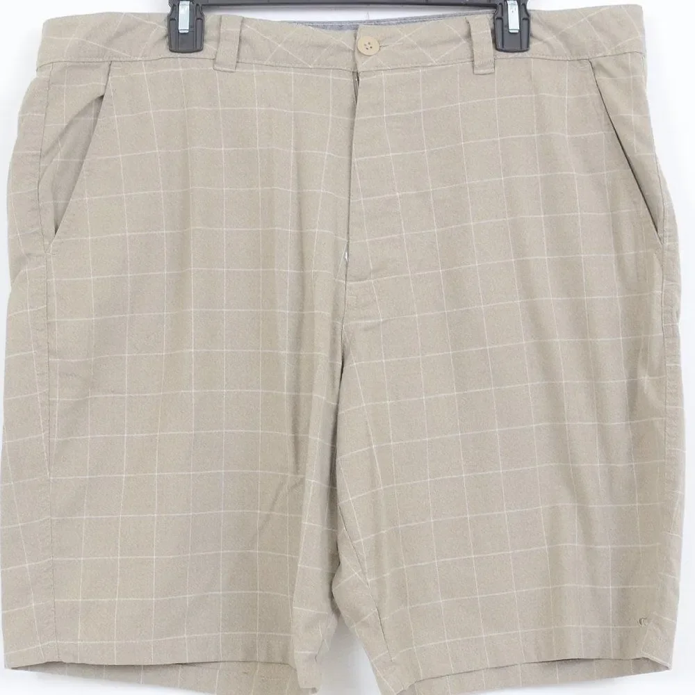 O'Neill Men's Checkered Plaid Shorts Pockets Size 38 Golfing Vacation Summer